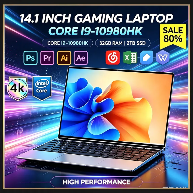 Ddr4 Ram - لابتوب نحيف للغاية 14.1 بوصة بمعالج