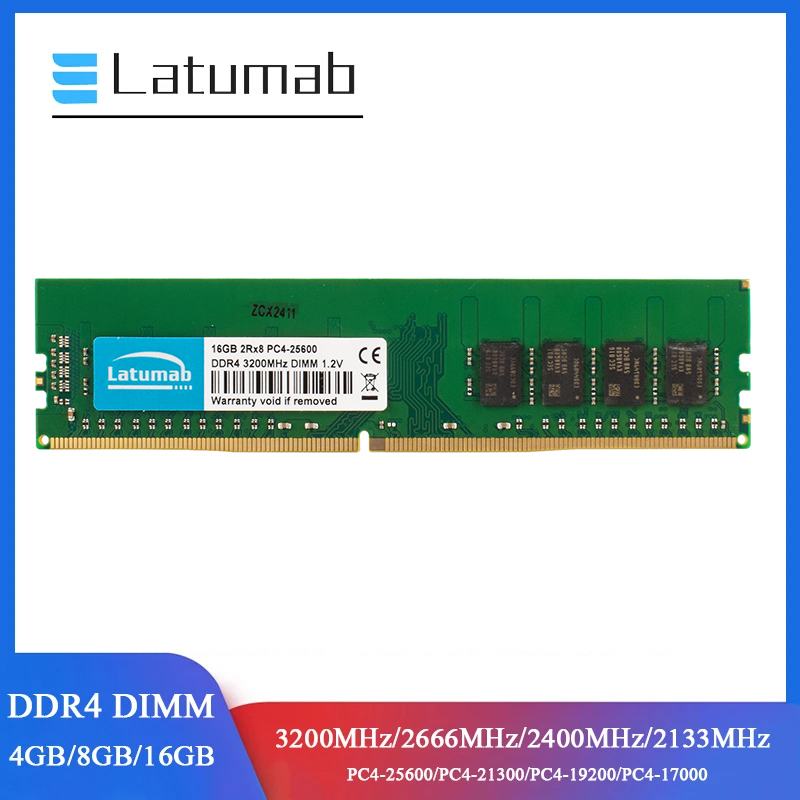 Ddr4 3200 16Gb - Latumab RAM DDR4 ذاكرة سطح المكتب