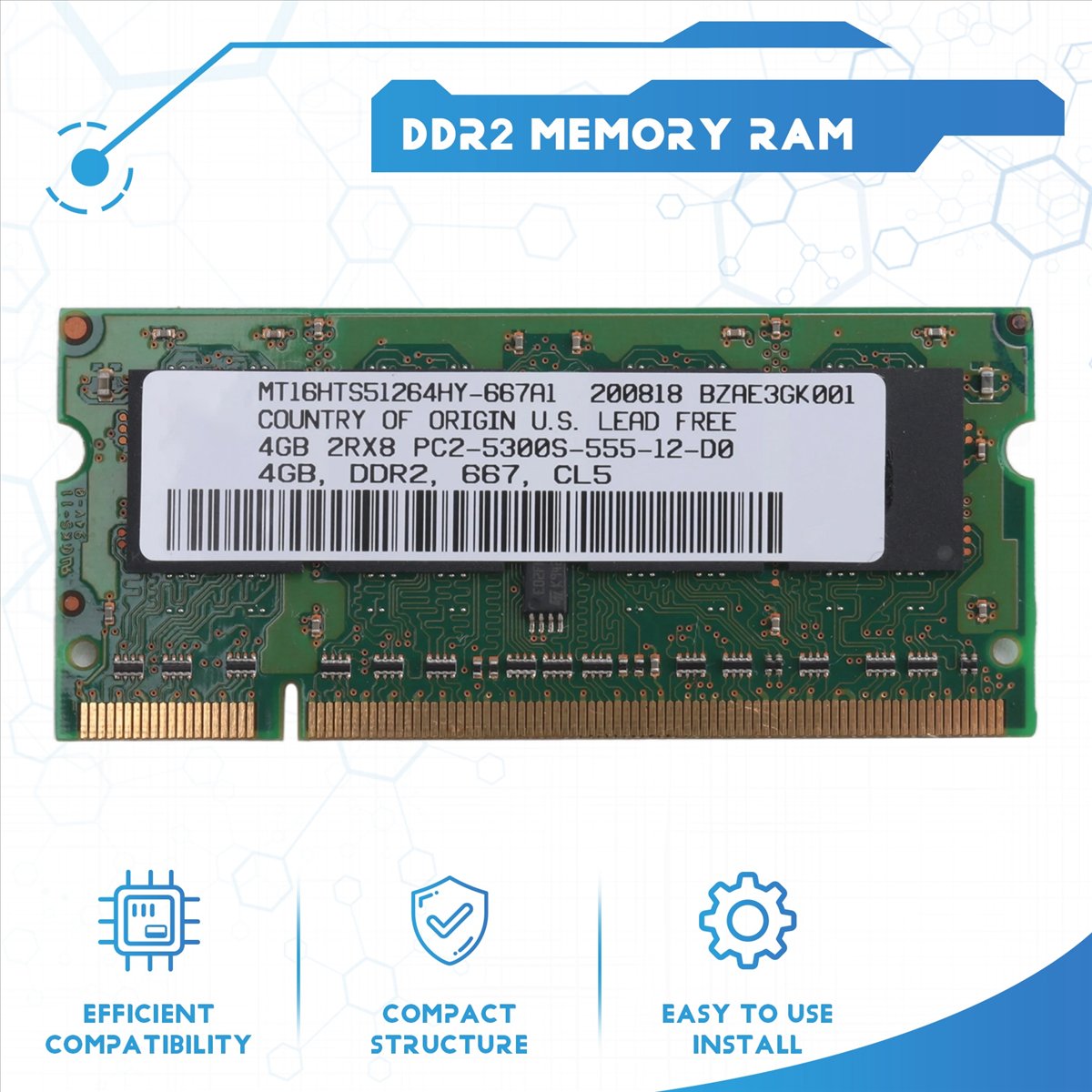 ذاكرة رام للكمبيوتر المحمول AB - مراجعة Ddr2 Ram وسعره