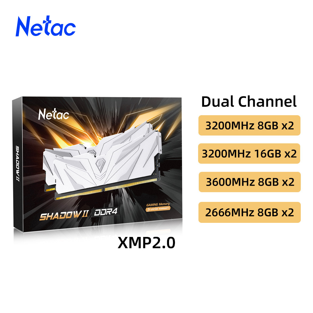 ذاكرة Netac-RAM للكمبيوتر الشخ - مراجعة Ddr4 3200Mhz وسعره