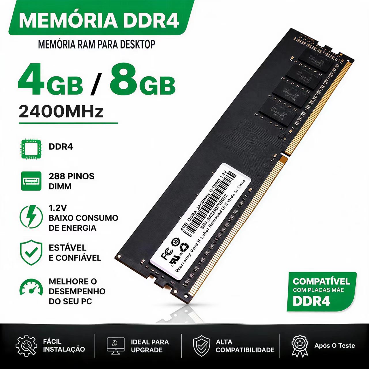 ذاكرة RAM DDR4 4GB 8GB 2400MHz - مراجعة Ddr4 3200Mhz وسعره
