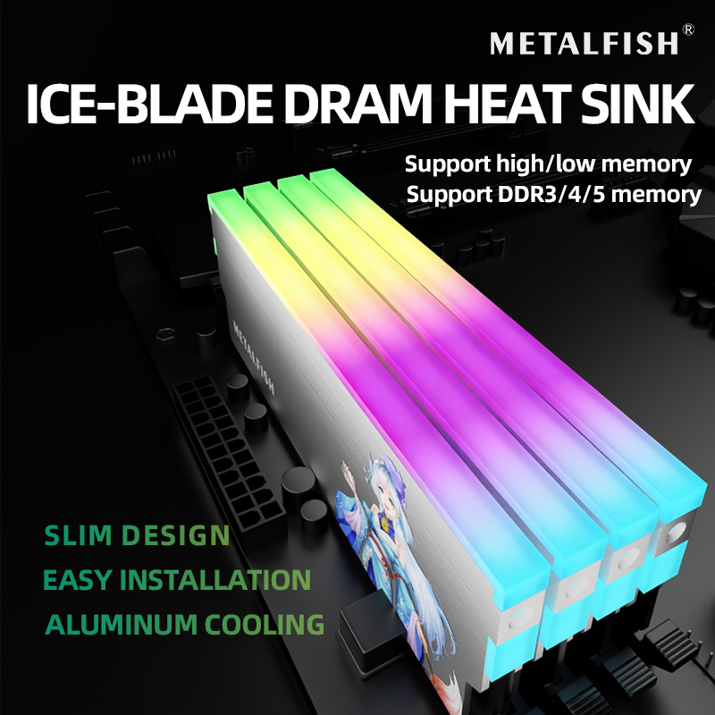 METALFISH DRAM المبرد 5V-3PIN  - مراجعة Ddr3 8Gb وسعره