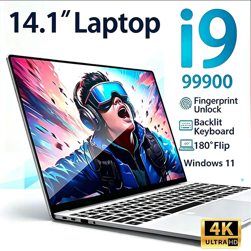 كمبيوتر محمول بشاشة 14.1 بوصة، - مراجعة Ddr4 32Gb وسعره